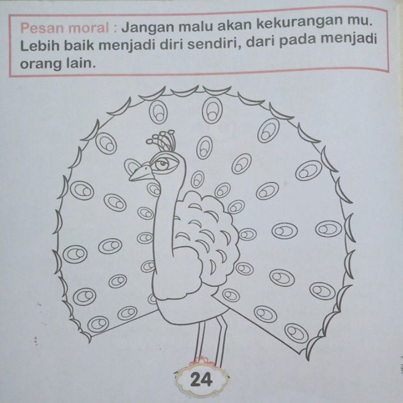 Buku Dongeng Cerita Anak Merak Tak Bisa Terbang