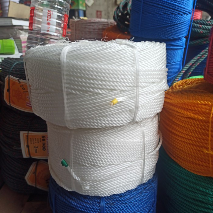 Tali Tali Tambang 3Mm Putih Harga Per 1 Rol