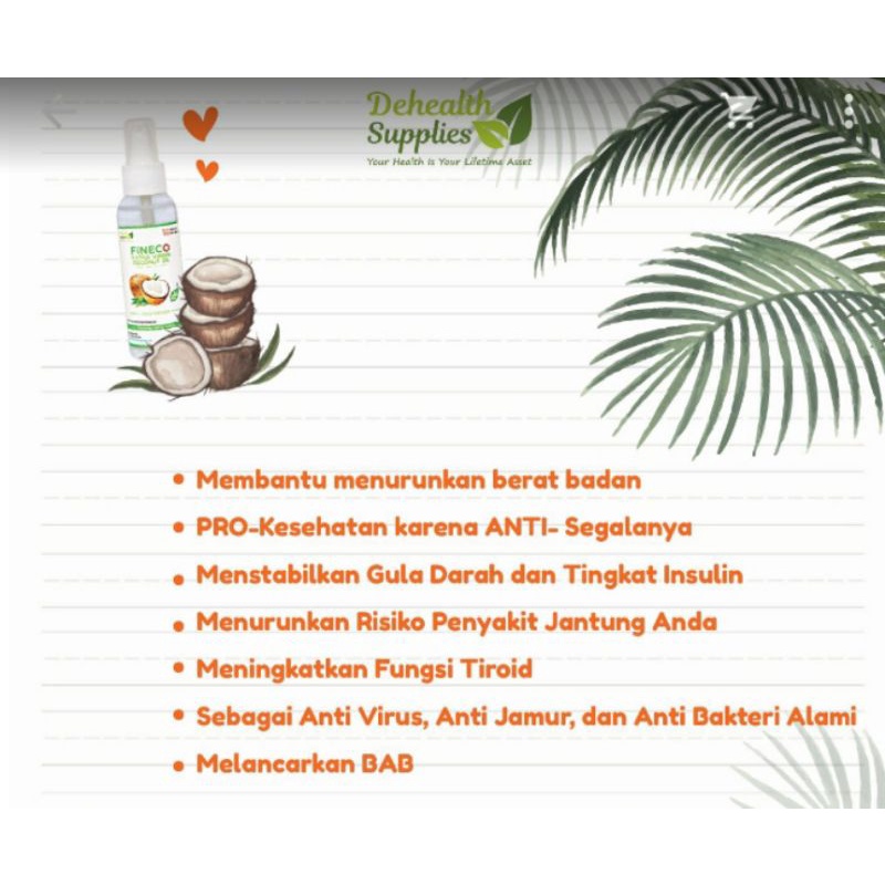 

FINECO//EXTRA VIRGIN COCONUT OIL 100ML