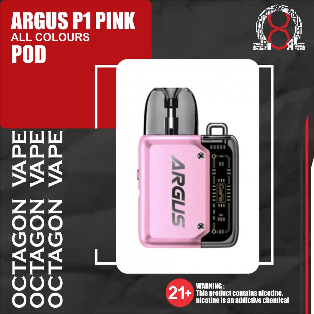 Jual Voopoo Argus P1 Pink Edition Pod Kit 20W 800mAh P…