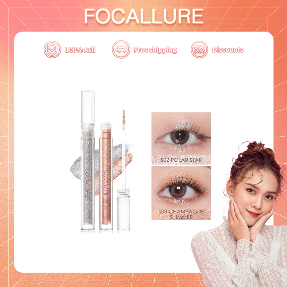 Focallure Starlight Liquid Eyeshadow Shimmer Eye makeup Untuk Mata FA195