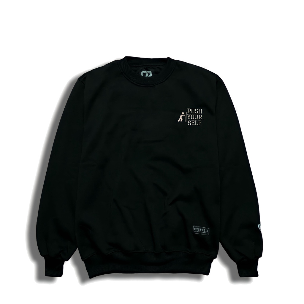 OVERDOZE Sweater Crewneck Bordir Pria Wanita Premium