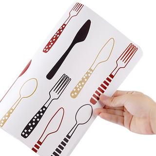 SgmShop New Motif Tatakan Piring PVC Anti Panas Bergambar Alas Piring Motif