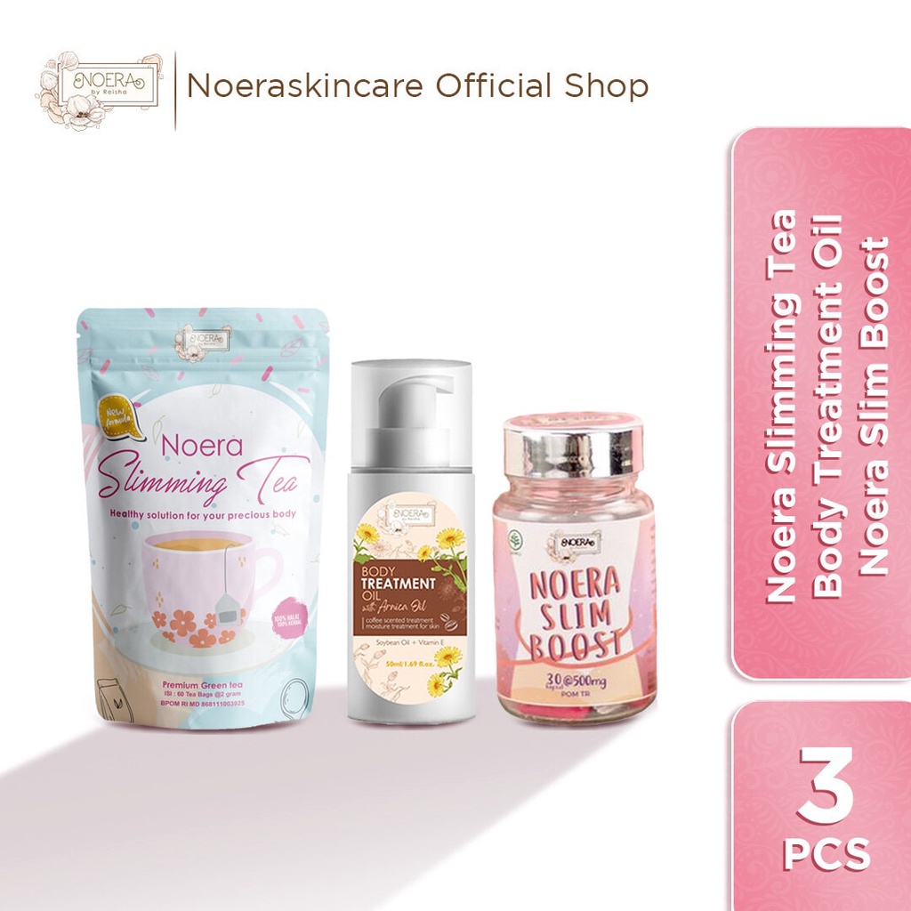 Noera Special Package | Noera Slim Boost, Noera Slim Tea 60 &amp; Noera Body Treatment Oil