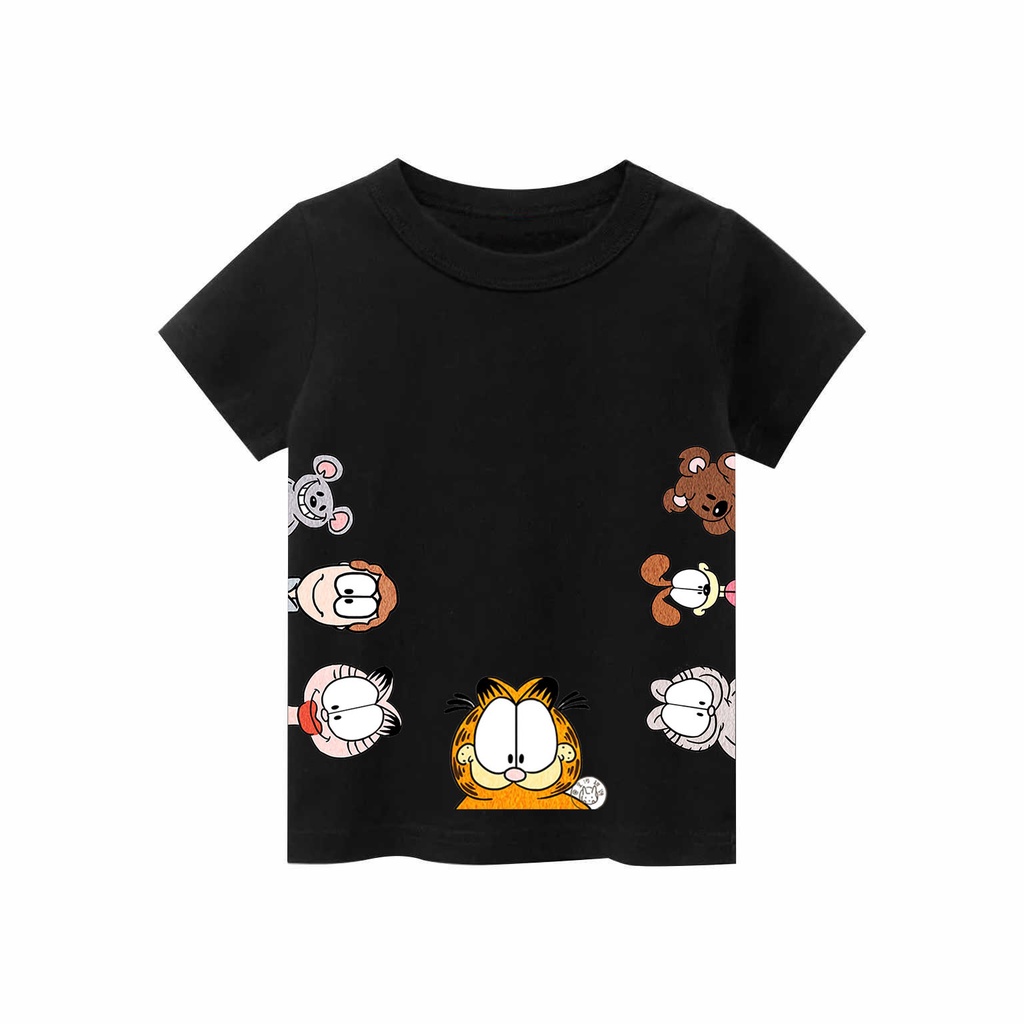 Kaos Anak laki-laki &amp; perempuan motif Garfield | kaos combed 30s printing | Kaos Distro anak