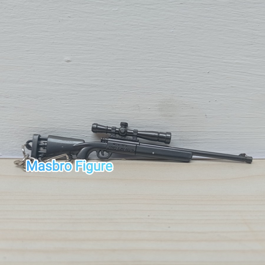 Gantungan Kunci PUBG M24 SES Keychain Zinc Alloy SNIPER WEAPON