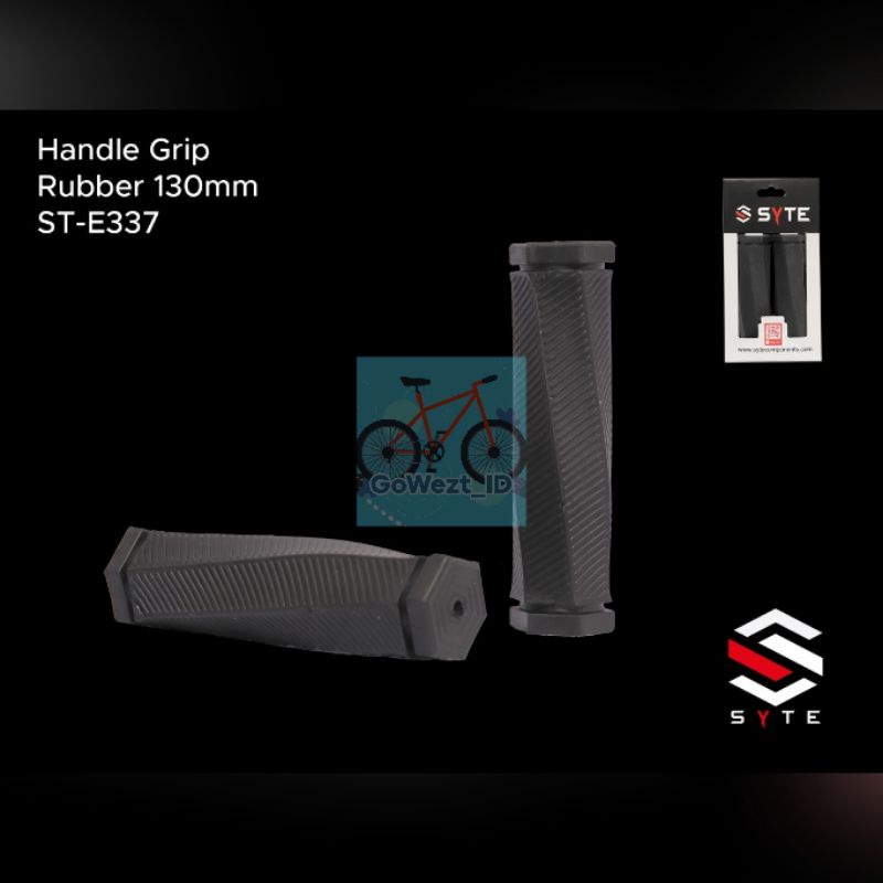 Handle Grip Handfat Hand Grip Sepeda Rubber Karet SYTE Hitam ST-E337 BMX Lipat Minion Fixie MTB | High Quality