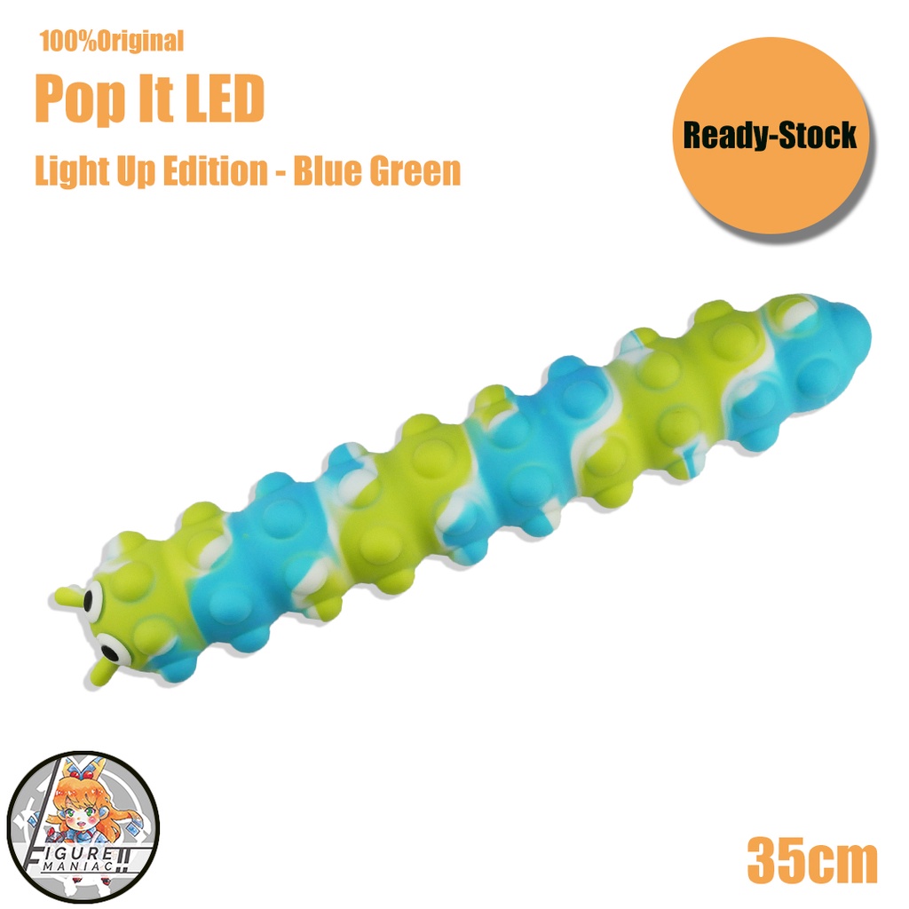 Mainan Anak - Pop It Pop Games Squishy Bolt Snake Edition Pop LED Light UP Mainan Anak Murah Lucu Aman