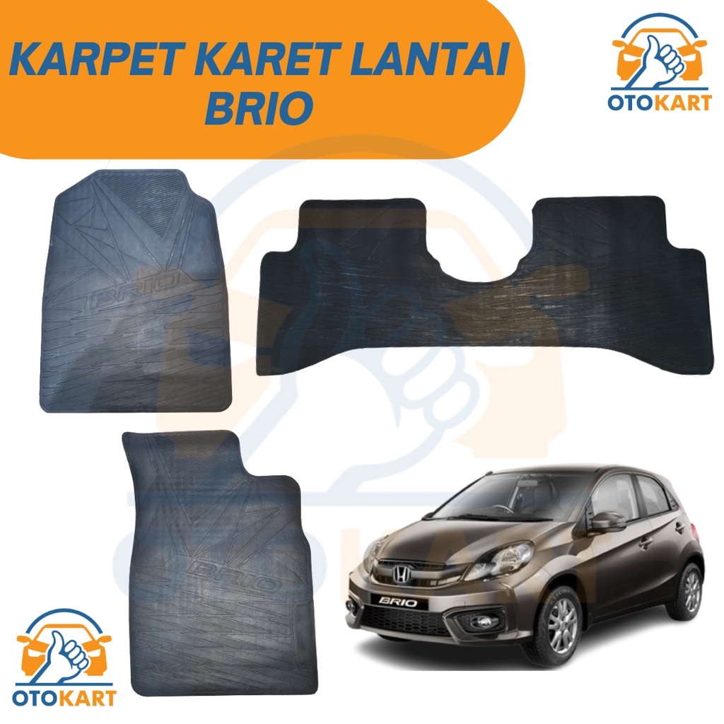 KARPET LANTAI KARET BRIO / ALL NEW BRIO / KARPET KARET MOBIL BRIO ALL NEW BRIO / KARPET BRIO ALL NEW BRIO