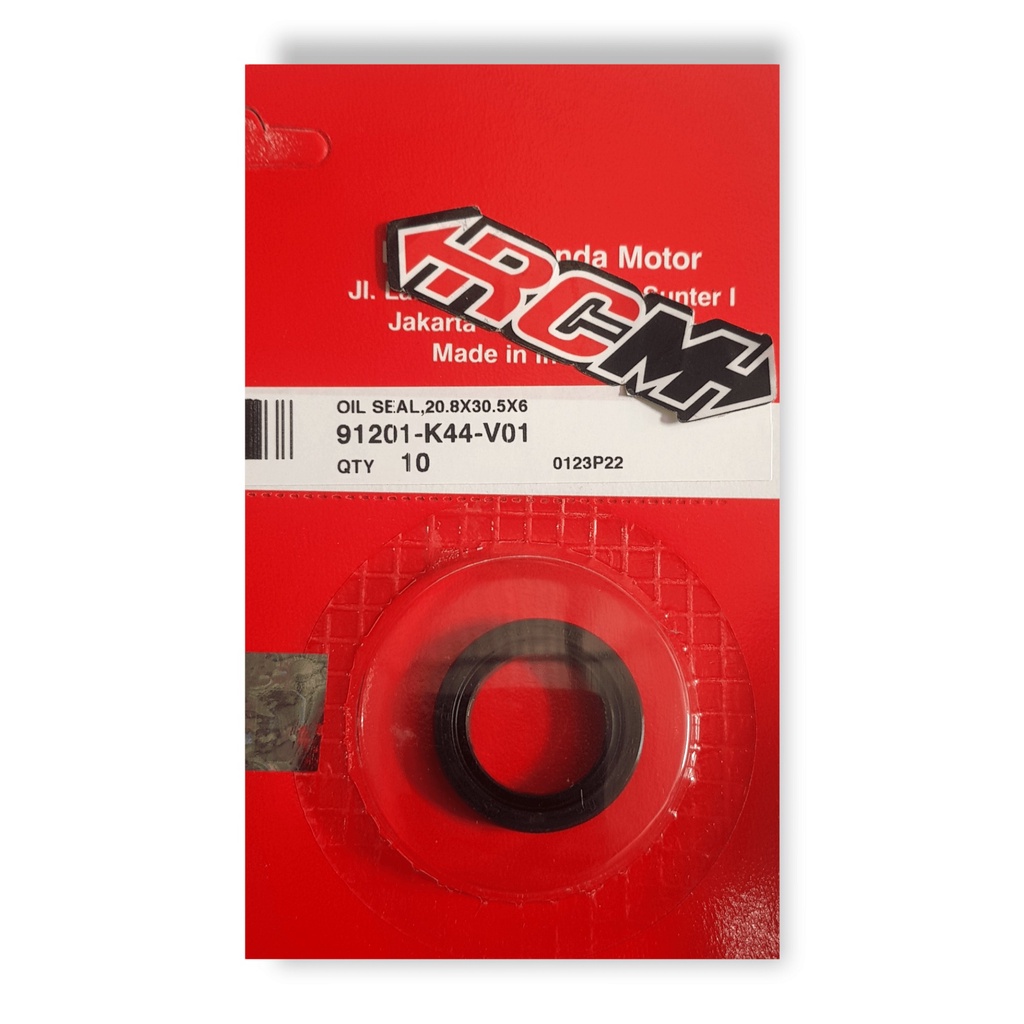 91201-K44-V01 SEAL SIL SEL OIL MAGNIT MAGNET BEAT ESP 20.8 30.5 6 KANAN POP STREET K1A GENIO SCOOPY VARIO 110 LED 2015 ORI ORIGINAL HONDA AHM HGP ASLI