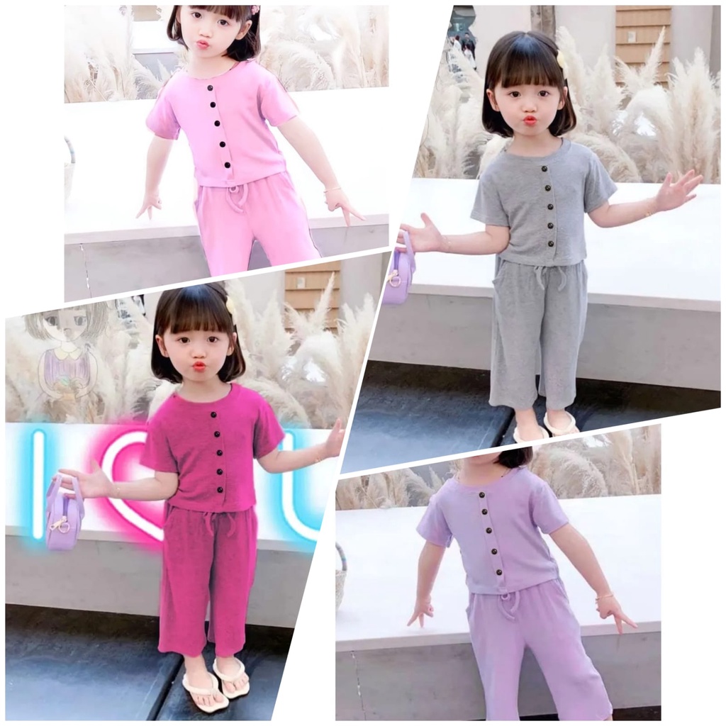 Setelan Anak Kekinian Set Baju Anak Perempuan