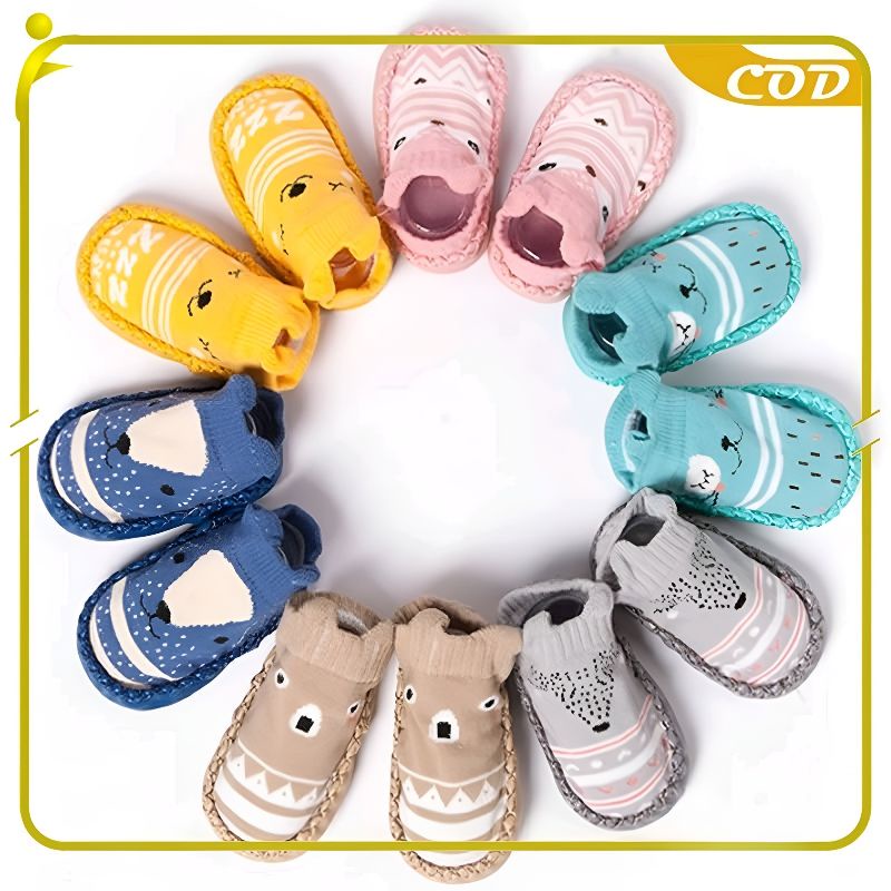 SEPATU ANAK BAYI / SEPATU PREWALKER ANTI SLIP MOTIF KARAKTER HEWAN