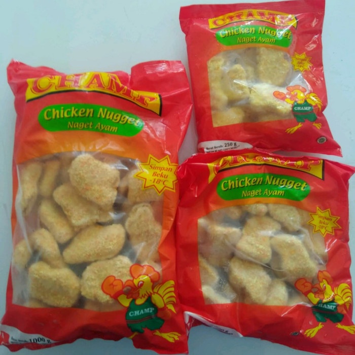 

Nugget Ayam Koin 500gr, ABC 500gr , Stick 500gr, 1kg - CHAMP