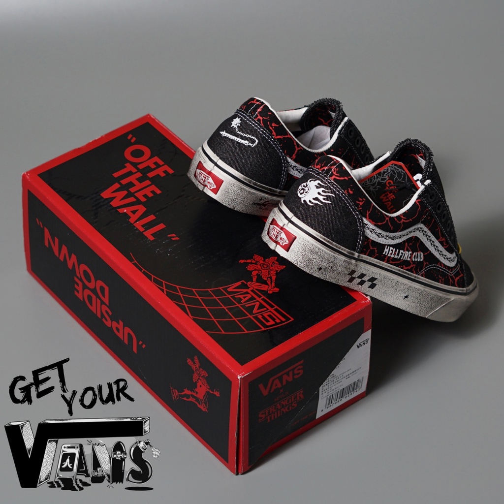 Vans Style 36 Old Skool x Stranger Things Hellfire Club Original 100% Bnib