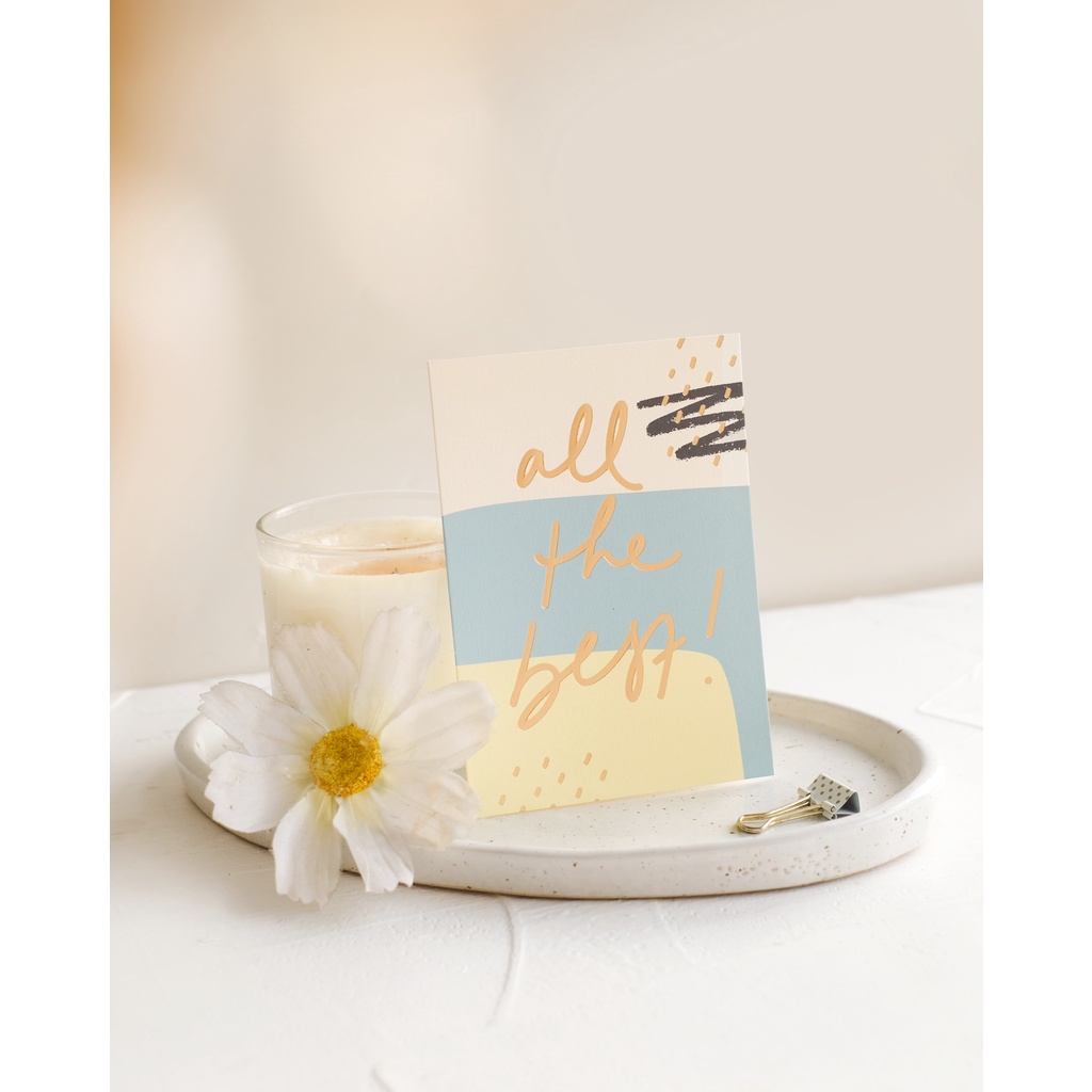 

All The Best Greeting Card / Kartu Ucapan Letterist