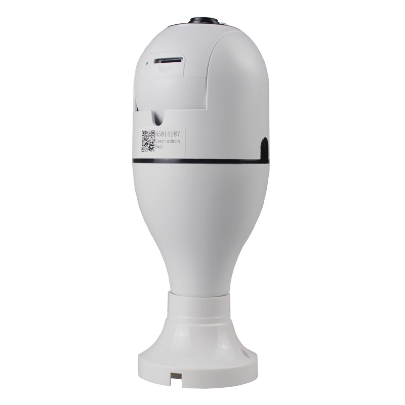 Lamp PTZ WIFI Smart Camera 1080P - E27 [V380PRO] Pantau Jarak Jauh Dari HP