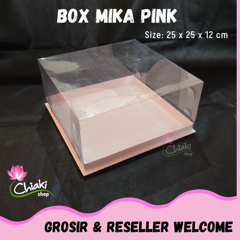 

BEPOZ Box Mika PINK Uk 25 x 25 x T. 12 cm Cupcake isi 9 Cake Pudding Tart Dus Emas Karton Tebal CHIAKI lnhfy