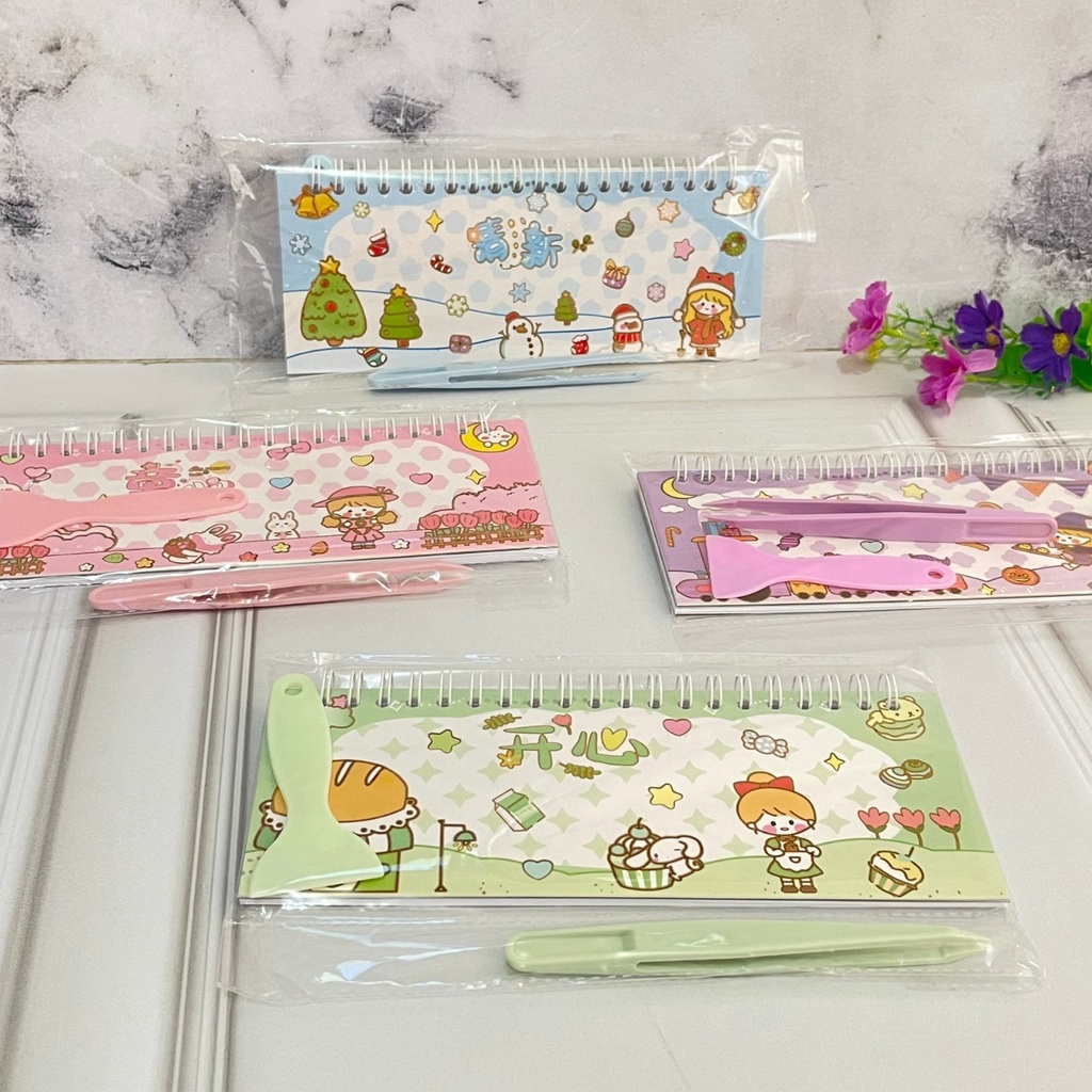 

BUKU SPIRAL STICKER TEMPELAN KREATIF ESTETIK SWEET LITTLE GIRL HARGA TERMURAH NOTEBOOK STICKERS KOREA LUCU IMUT ISI BANYAK KADO GIFT LENGKAP BISA GROSIR DAN COD