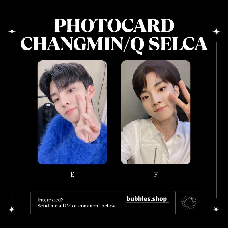 PHOTOCARD UNOFFICIAL CHANGMIN THE BOYZ SELCA