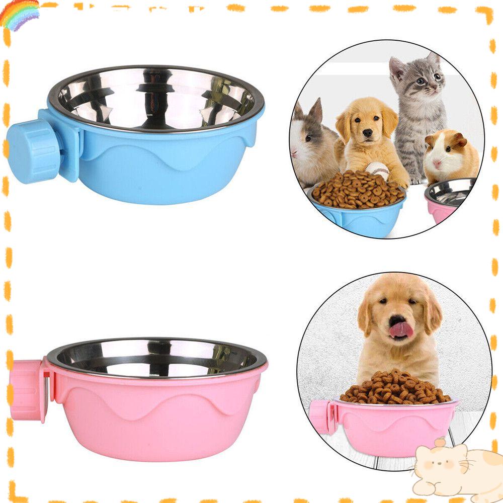 Solighter Dog Bowl Fixed Puppy Food Dispenser Mangkuk Kucing Gantung