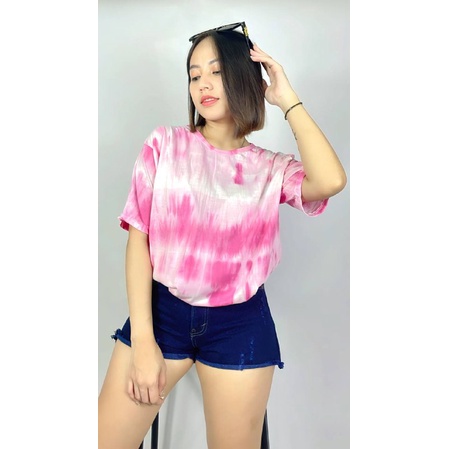 RX FASHION - TSHIRT TIE DYE / KAOS WANITA TIE DYE T-SHIRT/BAJU TUMBLR OVERSIZE TIE DYE