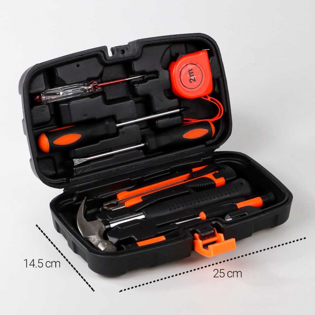 Taffware Set Alat Perkakas Rumah Komplit 8 in 1