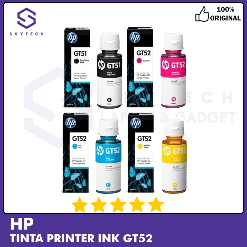 TINTA PRINTER HP GT52 GT53 GT51 REFILL INK PRINTER ORIGINAL