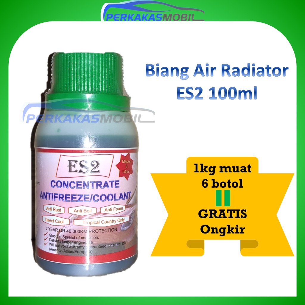 ES2 Konsentrat Biang Air Radiator Hijau Coolant Mobil Motor Truk