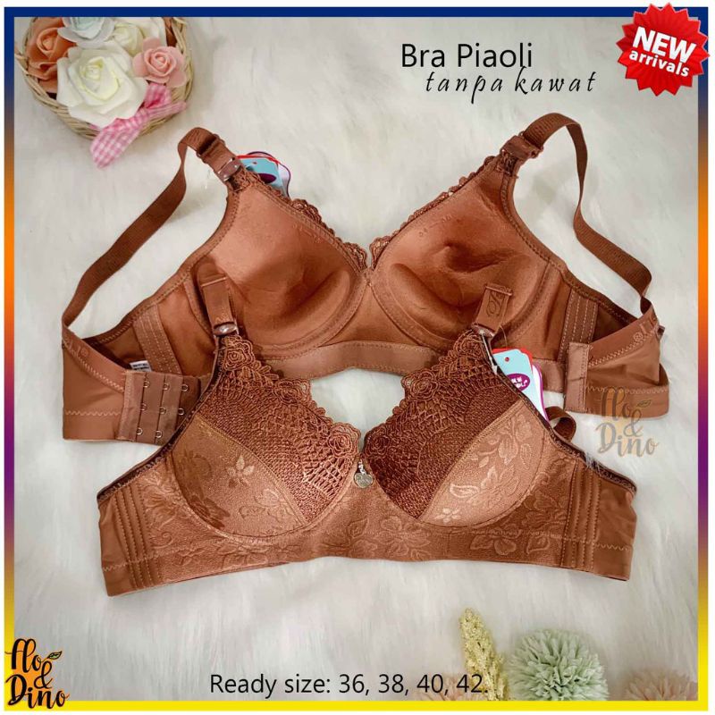 (1)pcs Bra Piaoli motif Renda kait tiga size 36-42