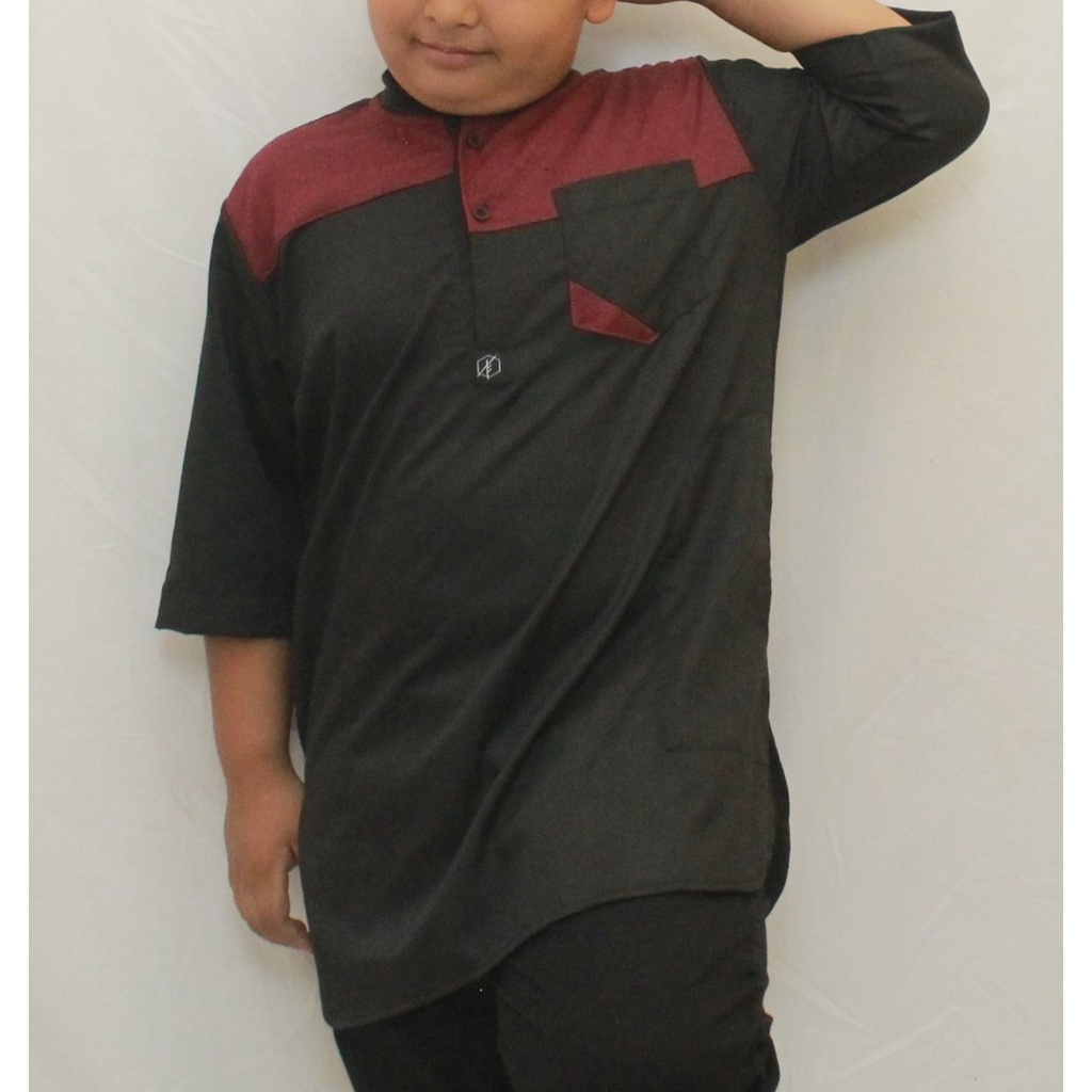 Koko kurta anak tangung /anak remaja umur 8 sampai 18 tahun bahan dari Toyobo dengan design premium cocok buat baju lebaran atau sholat jumat dan mengaji/bisa COD