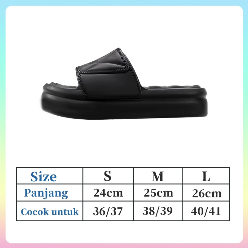 Sandal Jelly Wanita Import Terbaru 2023 Sepatu Sandal Wanita  kekinian Korean Style Sandal Rumah Murah Elastic Empuk EVA