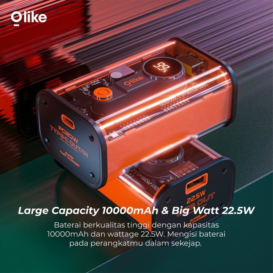 Power Bank Olike P5 BLITZ 10000mAH 22.5W VOOC Fast Charging Powerbank