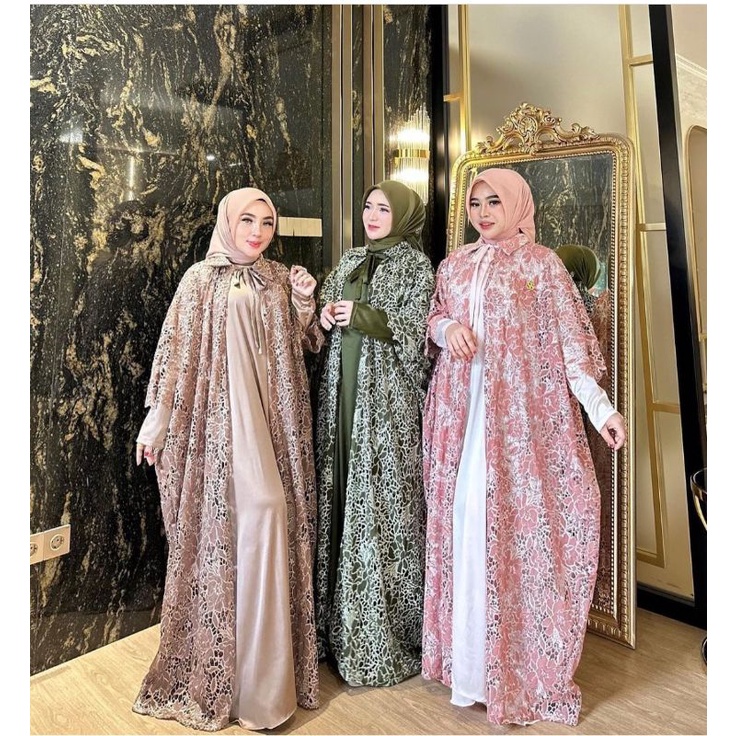 GAMIS ABAYA BROKAT IMPORT ORI BY SHELLASAUKIA