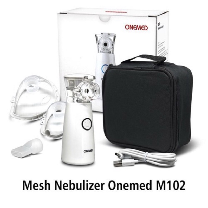 Onemed Nebulizer Portable M102 Alat Terapi Uap Mesh Nebulizer