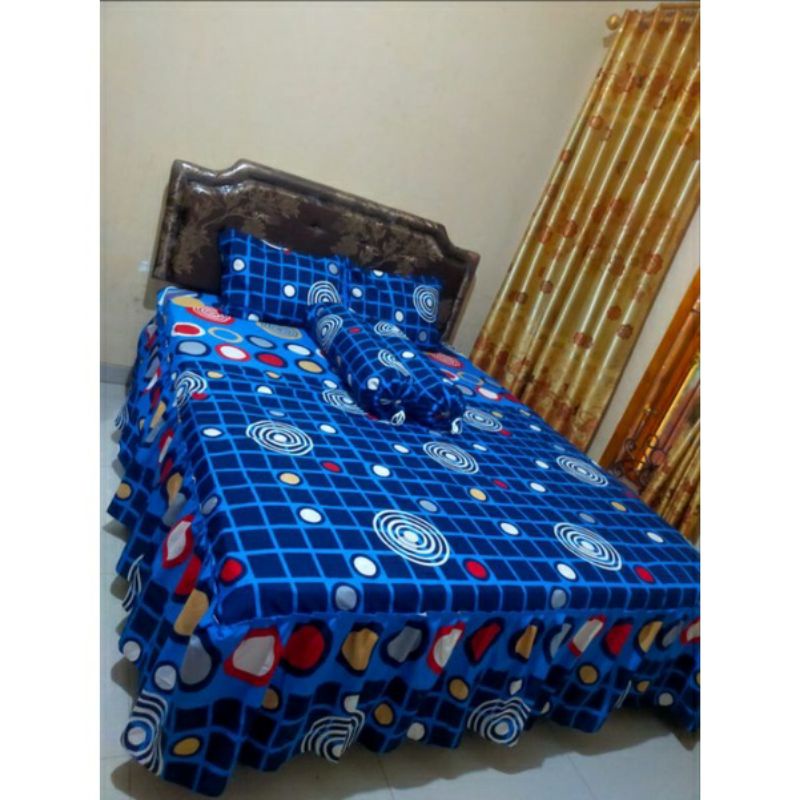 Seprei variasi rumbai uk kasur no 1 180cmx200cm (bantal 2 guling 2) REAL PICT NO EFEK