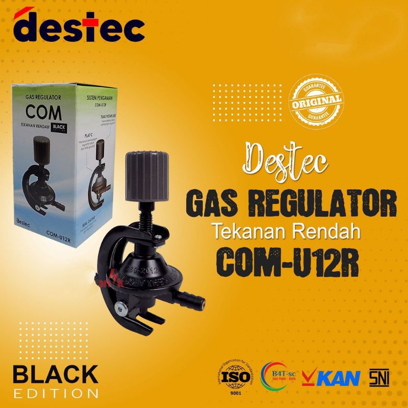 Destec , Destek ,  Desteg  , Regulator Gas Com , LPG , COM U12RM  +meter Tekanan Rendah