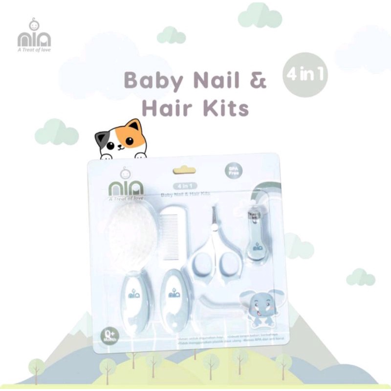 Set Manicure Gunting Kuku dan Sisir Bayi NIA