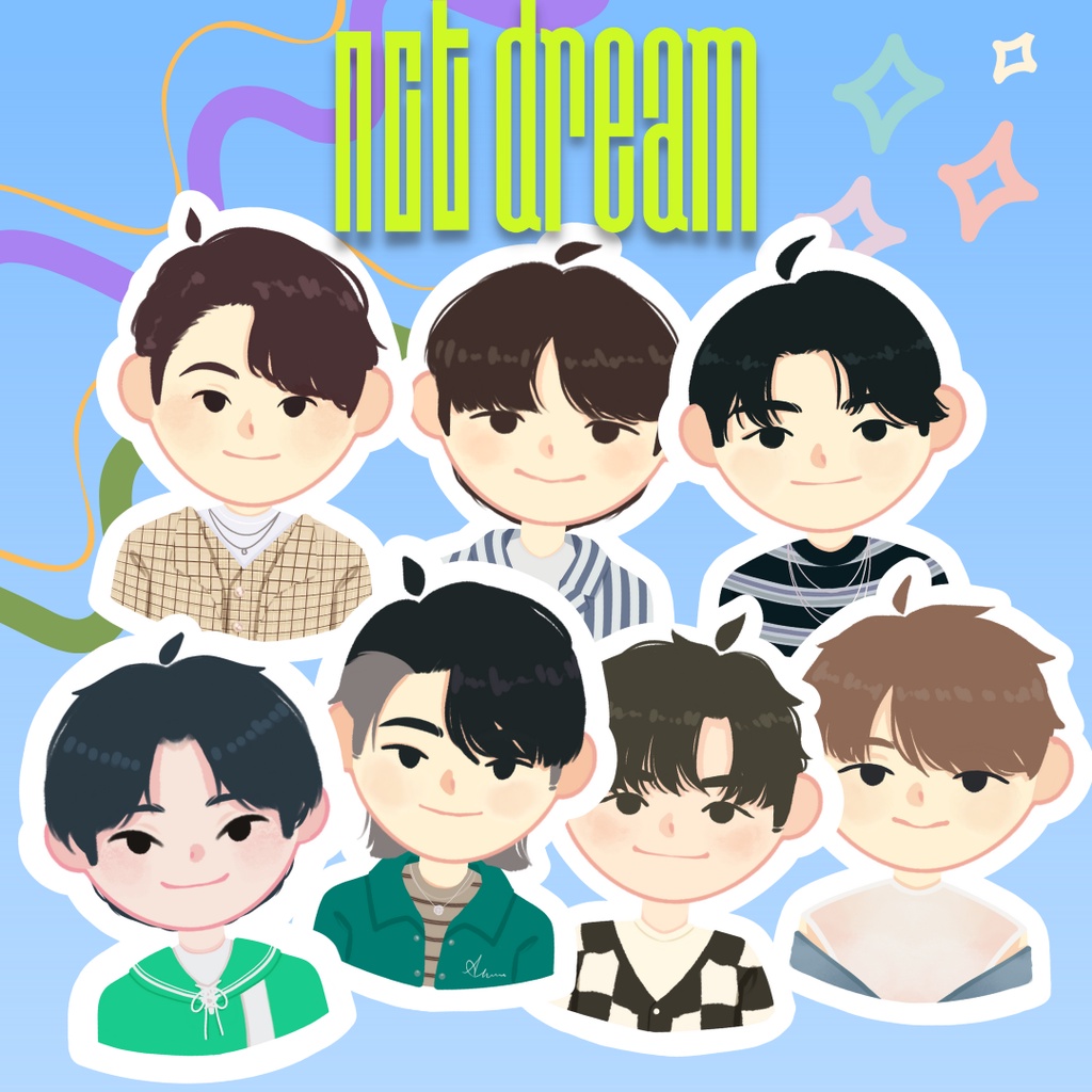 

[GRACEFULL STUDIO] Paket sticker member NCT dream / sticker NCT