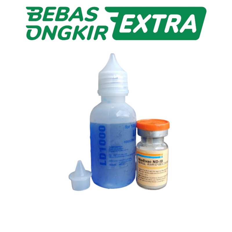VAKSIN MEDIVAC ND IB LD 1000 mencegah sakit tetelo ayam