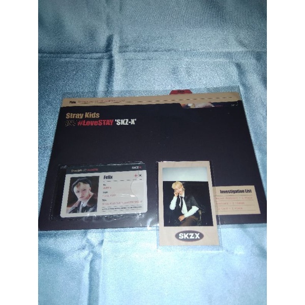 STRAY KIDS 1ST #LOVE STAY SKZ-X POSTCARD DAN ID CARD SET+POB FELIX