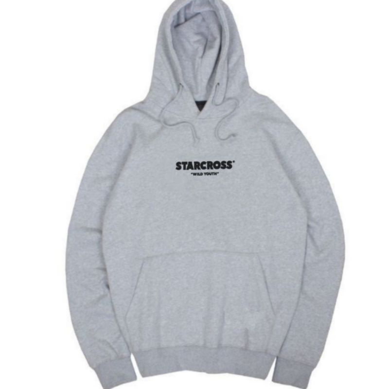 STARCROSS Hoodie Pollover Grey Youth Sweater Pria Distro