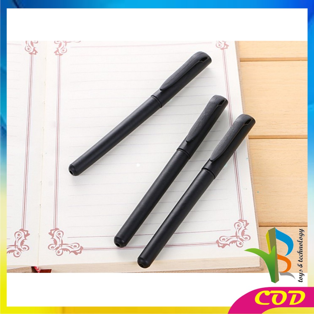 RB-A45 Pulpen Hitam 0.7mm Motif Polos Tinta Hitam Simple Ballpoint / Pena Alat Tulis Kantor Sekolah Pens Black Import