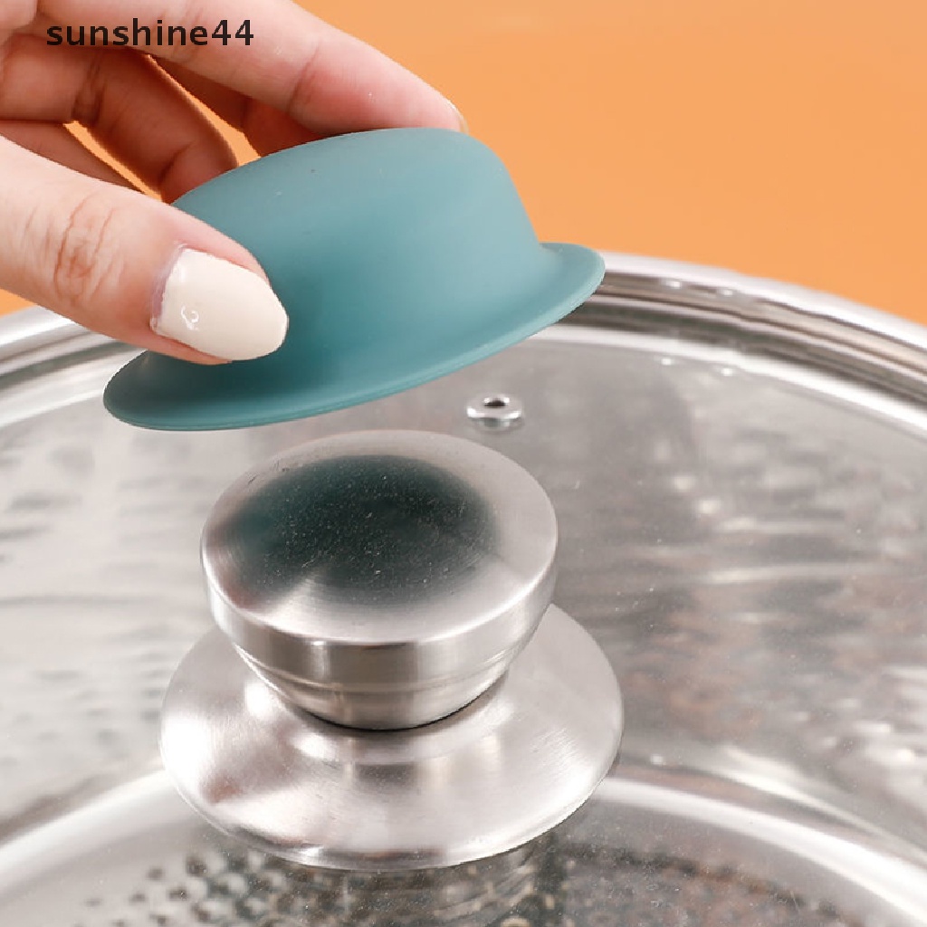 Sunshine1/2pcs Universal Lid Cover Grip Knob Handle Pengganti Panci Peralatan Masak Dapur.