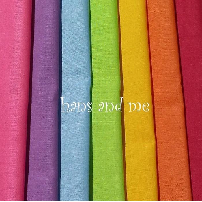 Kain Perca Katun Polos +/-25*30Cm (Per Set) 023