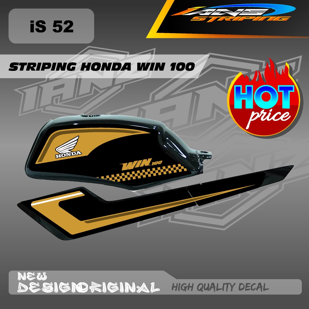 STRIPING TANGKI HONDA WIN 100 CUSTOM HOLOGRAM / NON HOLOGRAM IS52