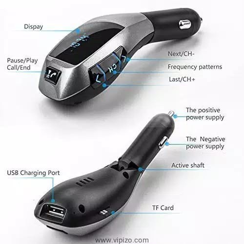 X5 Wireless Car Kit MP3 Player Bluetooth FM Transmitter Charger USB