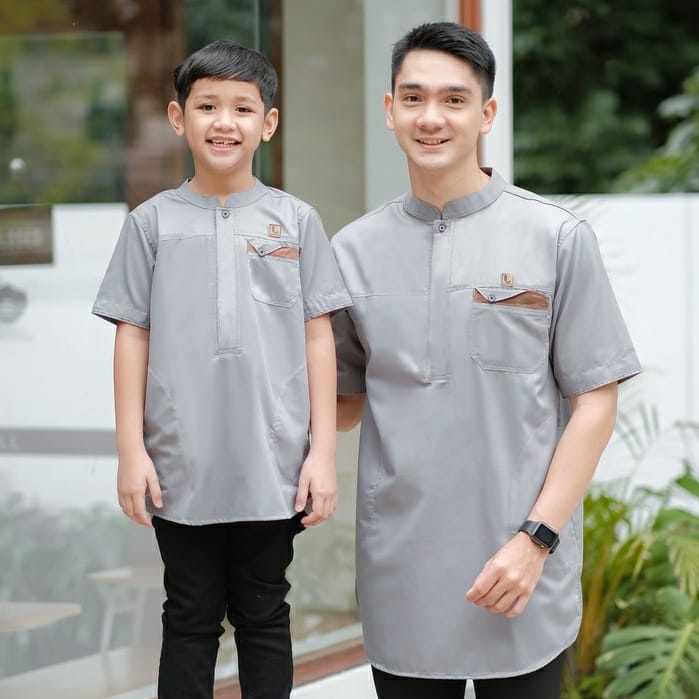 Koko Couple Ayah Dan Anak Koko Kurta Premium / Qurta Pakistan Kapel Ayah Dan Anak Laki-Laki
