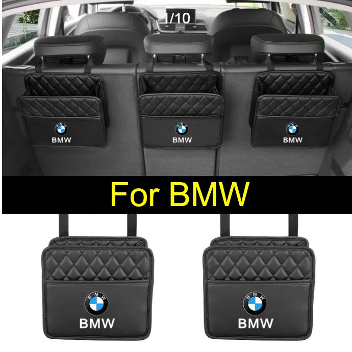 Untuk BMW Tas Gantung Organizer Mobil Multifungsi Kursi Belakang Tengah Penyimpanan Untuk F30/F20/F10/E34/E46/E60/E90/E36/X1/X3/X5