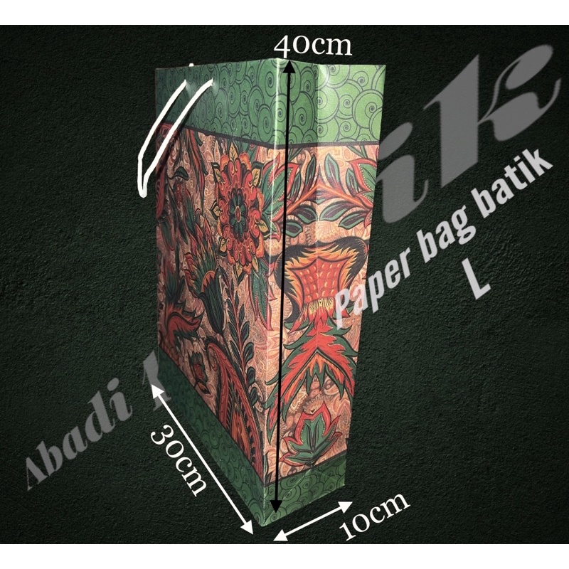 

TAS KERTAS BATIK/PAPER BAG MOTIF XL - 1 LUSIN