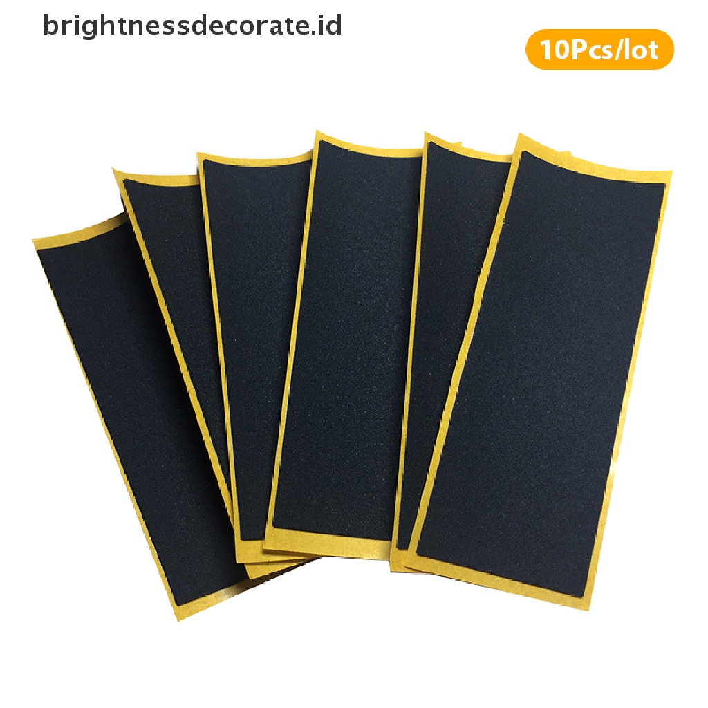 [Birth] 10pcs/lot Black Fingerboard Deck Uncut Tape Stiker Busa Hitam Grip Tape [ID]